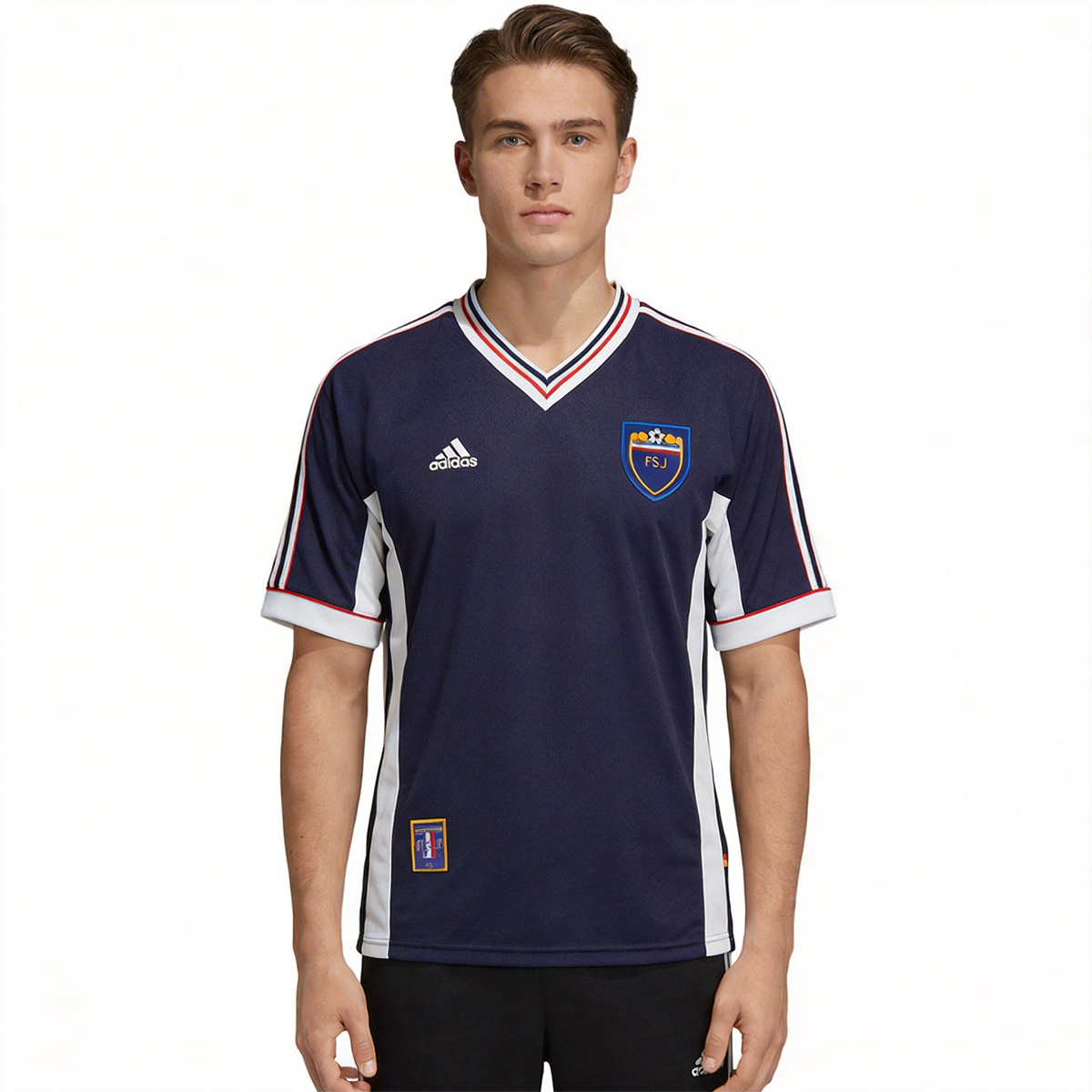 Yugoslavia Retro Jersey Home World Cup 1998