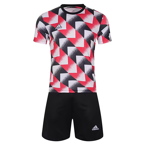 Customize Team Jersey Kit(Shirt+Short) Red & Black 728