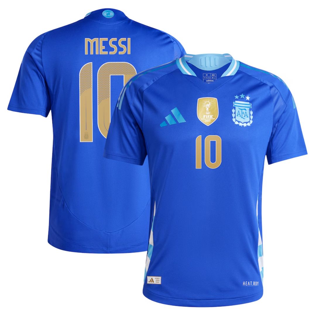 Messi #10 Argentina Away Match Jersey Player Version 2024