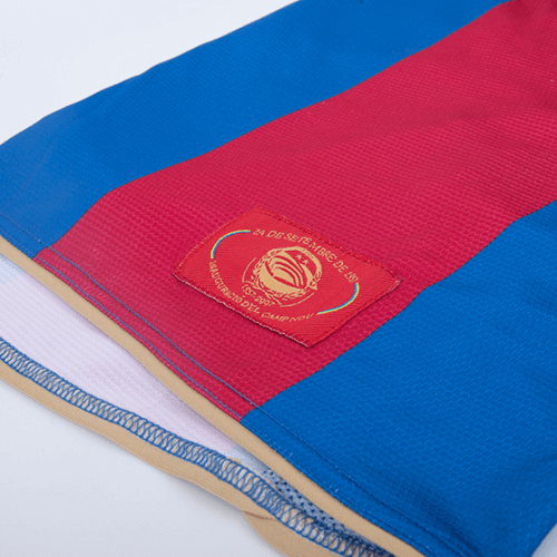 Zambrotta #11 Retro Barcelona Home Jersey 50-Years Anniversary 2007/08