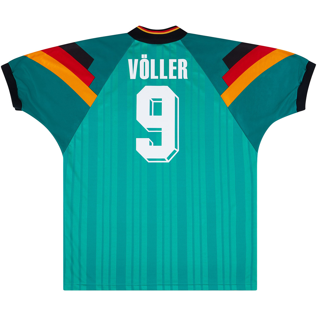 V&Ouml;LLER #9 Germany Retro Jersey Away 1992