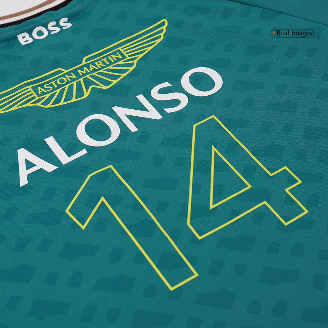 Discount Aston Martin Aramco Cognizant F1 Racing Team Fernando Alonso Driver T-Shirt 2024