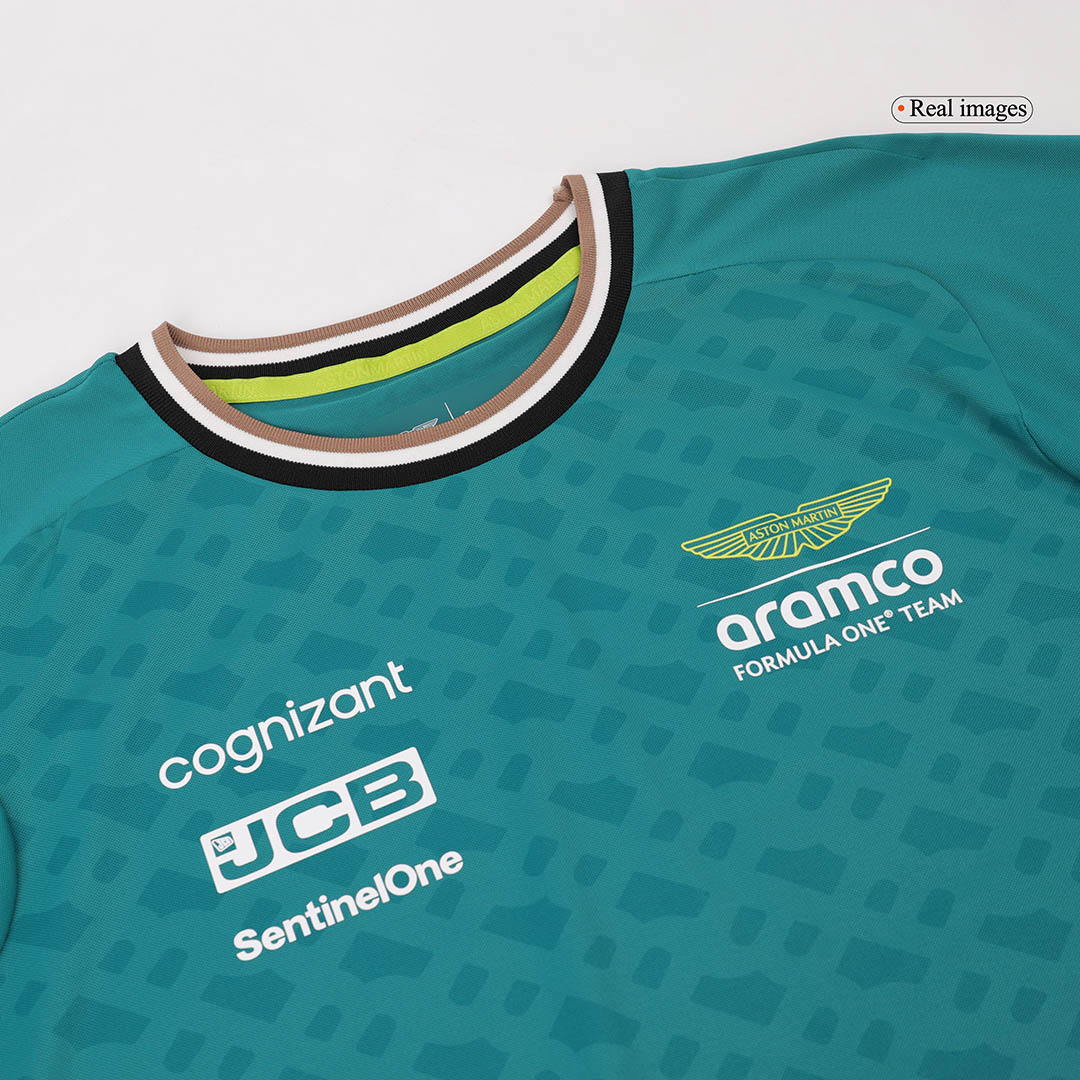 Discount Aston Martin Aramco Cognizant F1 Racing Team Fernando Alonso Driver T-Shirt 2024