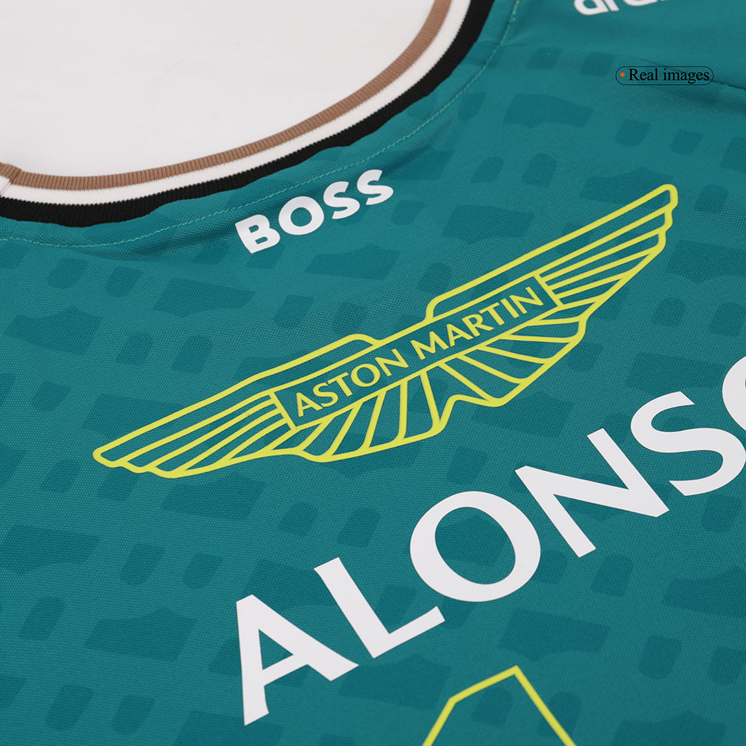 Discount Aston Martin Aramco Cognizant F1 Racing Team Fernando Alonso Driver T-Shirt 2024