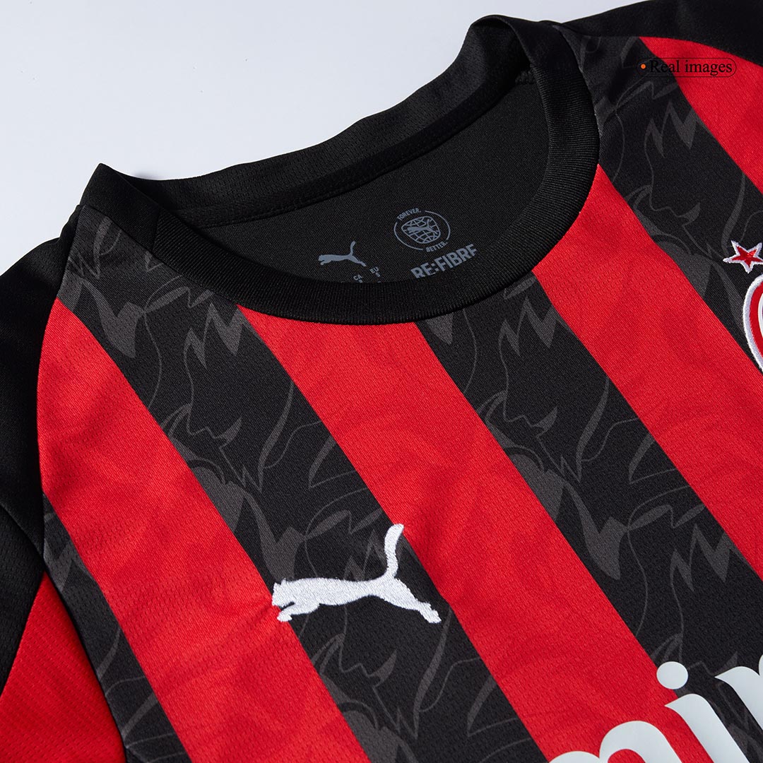 PULISIC #11 AC Milan Home Soccer Jersey 2025/26 Red&Black