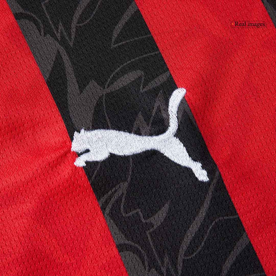 PULISIC #11 AC Milan Home Soccer Jersey 2025/26 Red&Black