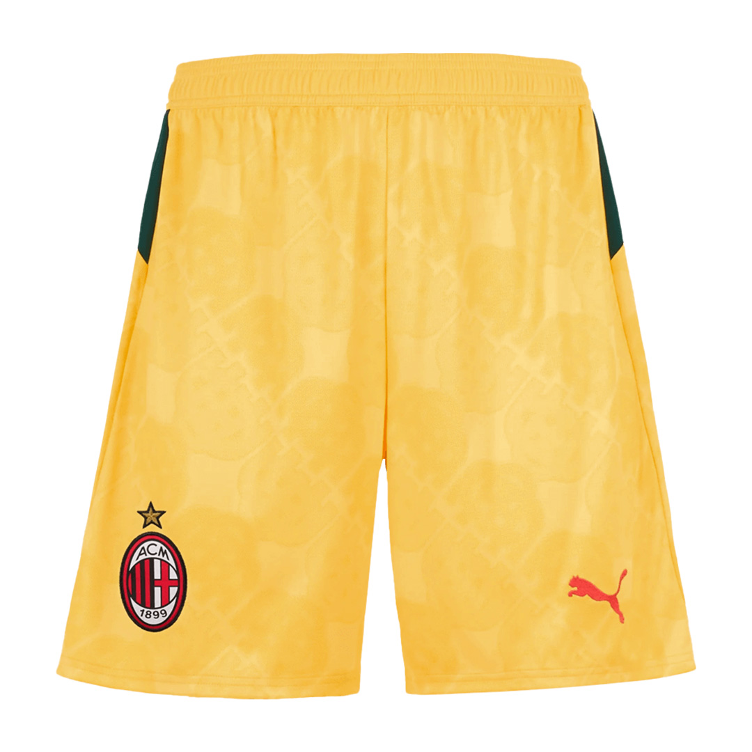 AC Milan Third Away Soccer Shorts 25/26 Yellow