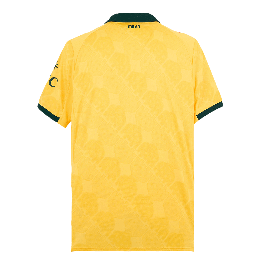 AC Milan Third Away Soccer Jersey Kit(Jersey+Shorts) 2025/26 Yellow