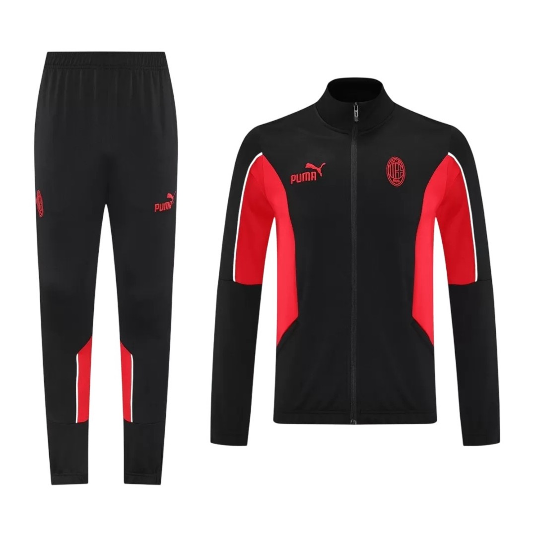 25/26 AC Milan Training Jacket Kit(Jacket+Pants) Black