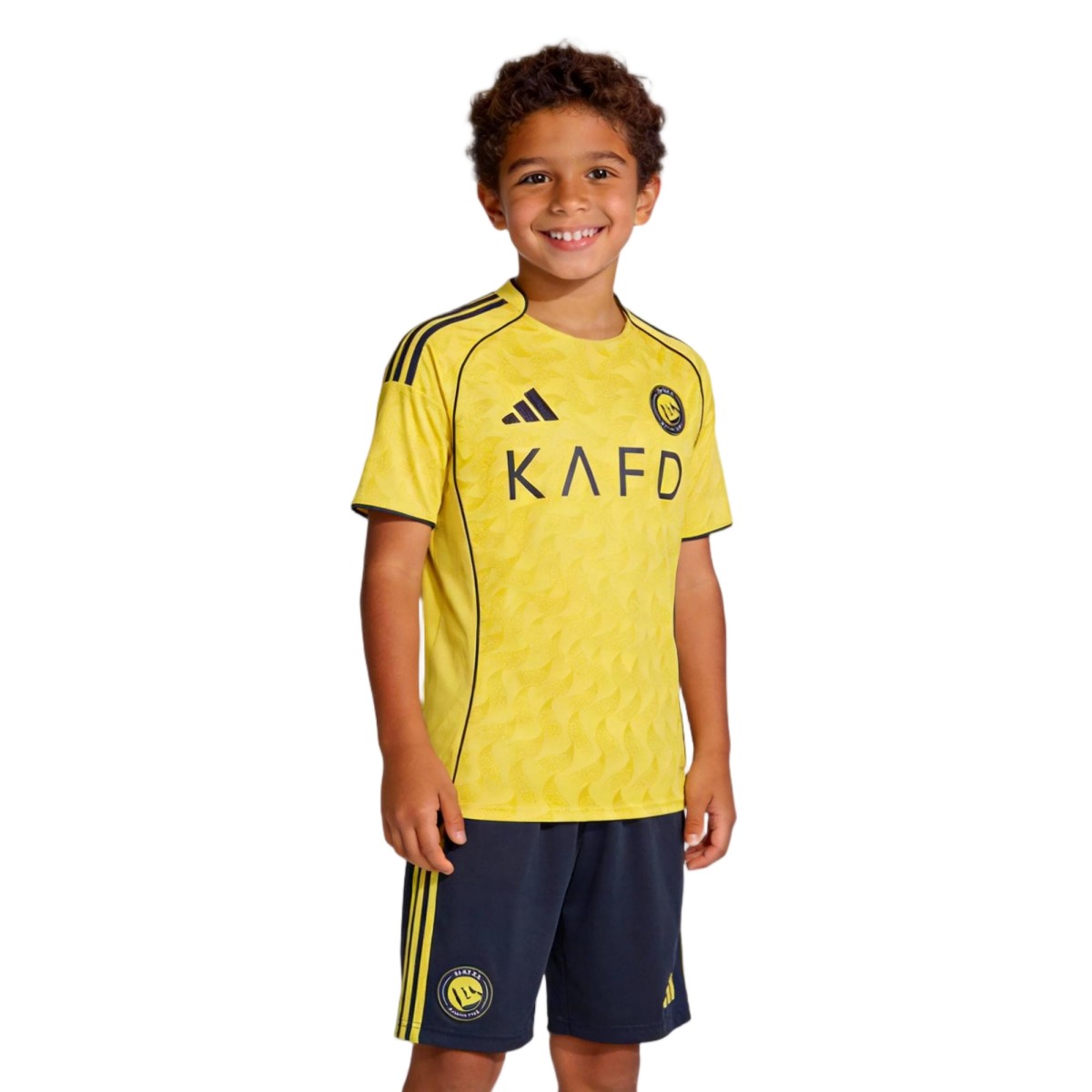 Kid's Al Nassr Home Soccer Jersey Kit 25/26 Yellow