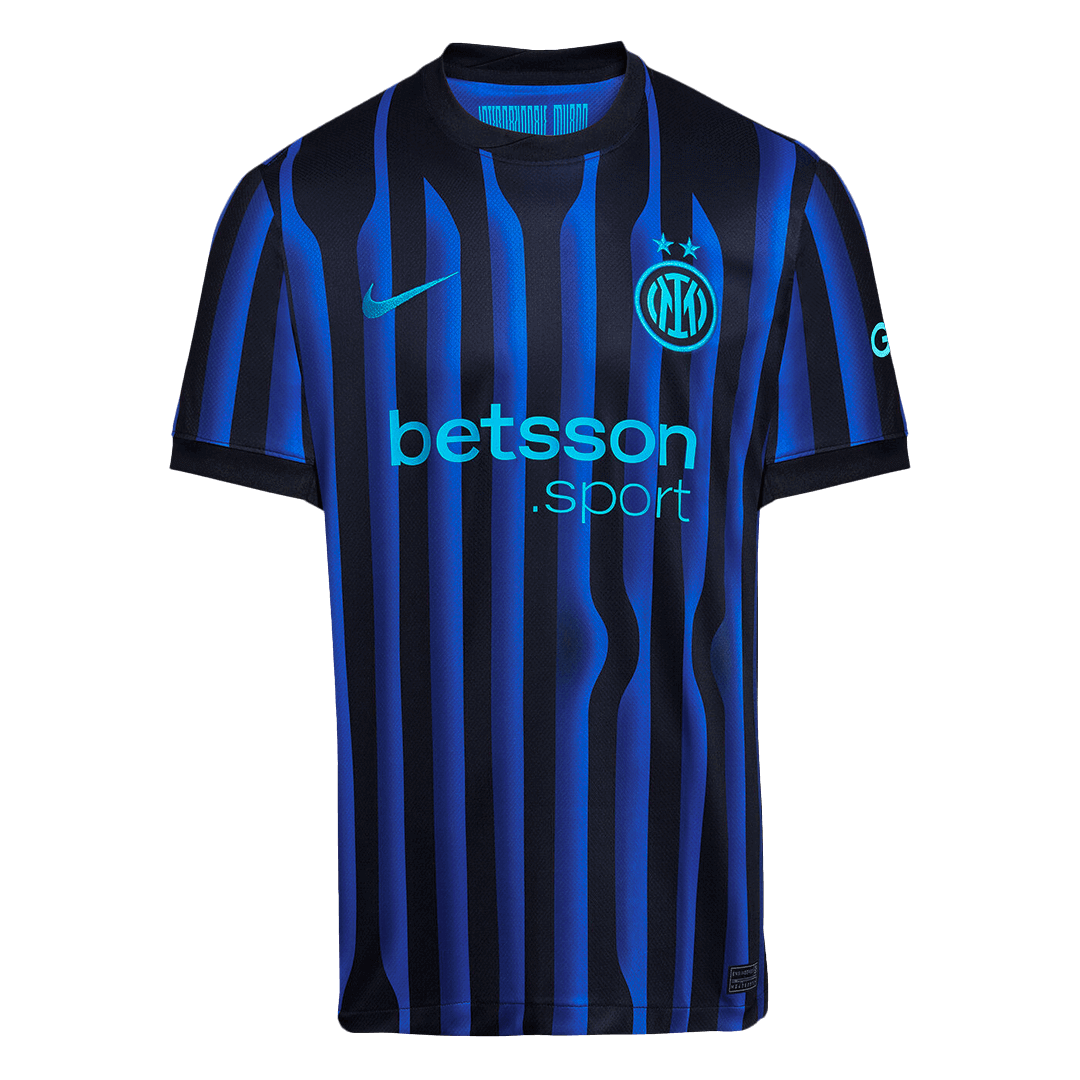 DUMFRIES #2 Inter Milan Home Soccer Jersey 2025/26 Blue&Black