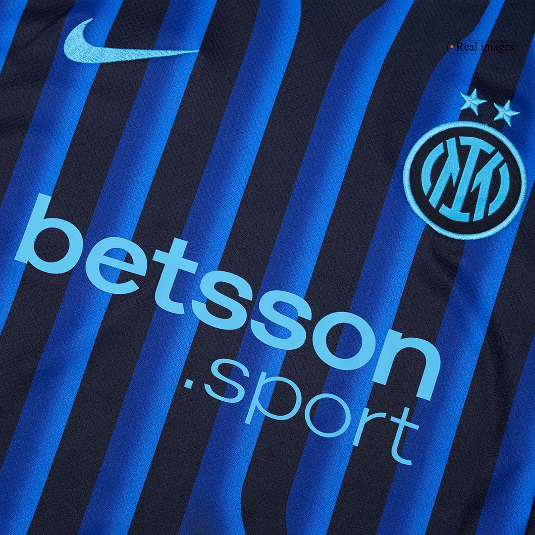 DUMFRIES #2 Inter Milan Home Soccer Jersey 2025/26 Blue&Black