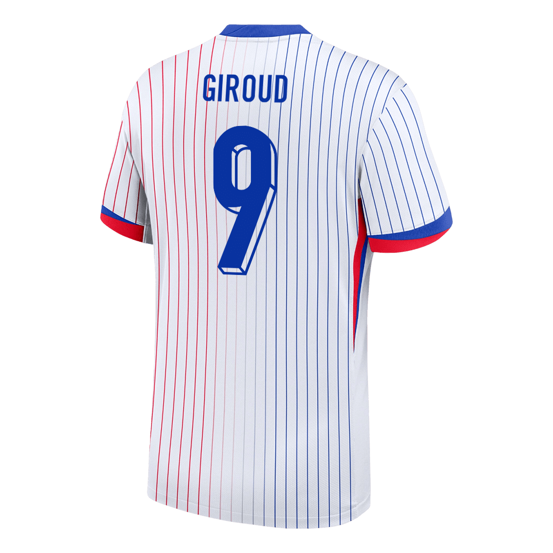 GIROUD #9 France Euro Away Soccer Jersey 2024 White