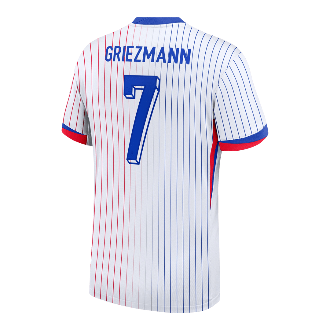 GRIEZMANN #7 France Euro Away Soccer Jersey 2024 White