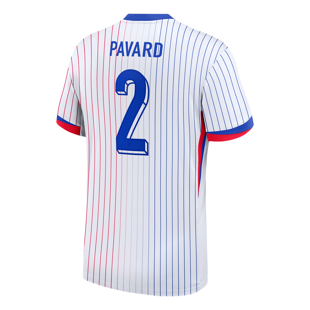PAVARD #2 France Euro Away Soccer Jersey 2024 White
