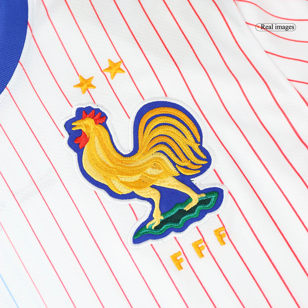 NKUNKU #18 France Euro Away Soccer Jersey 2024 White