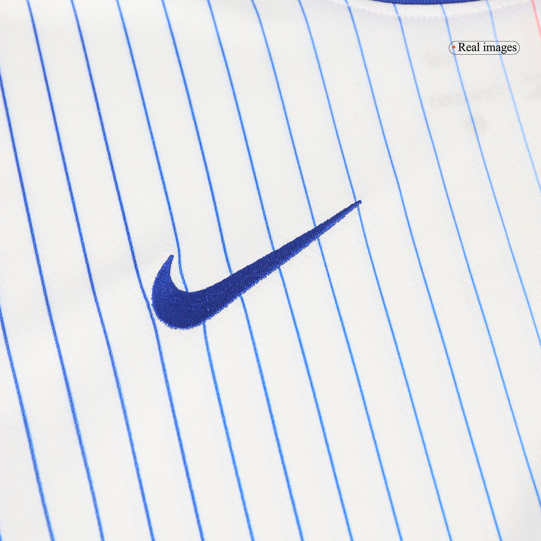 NKUNKU #18 France Euro Away Soccer Jersey 2024 White