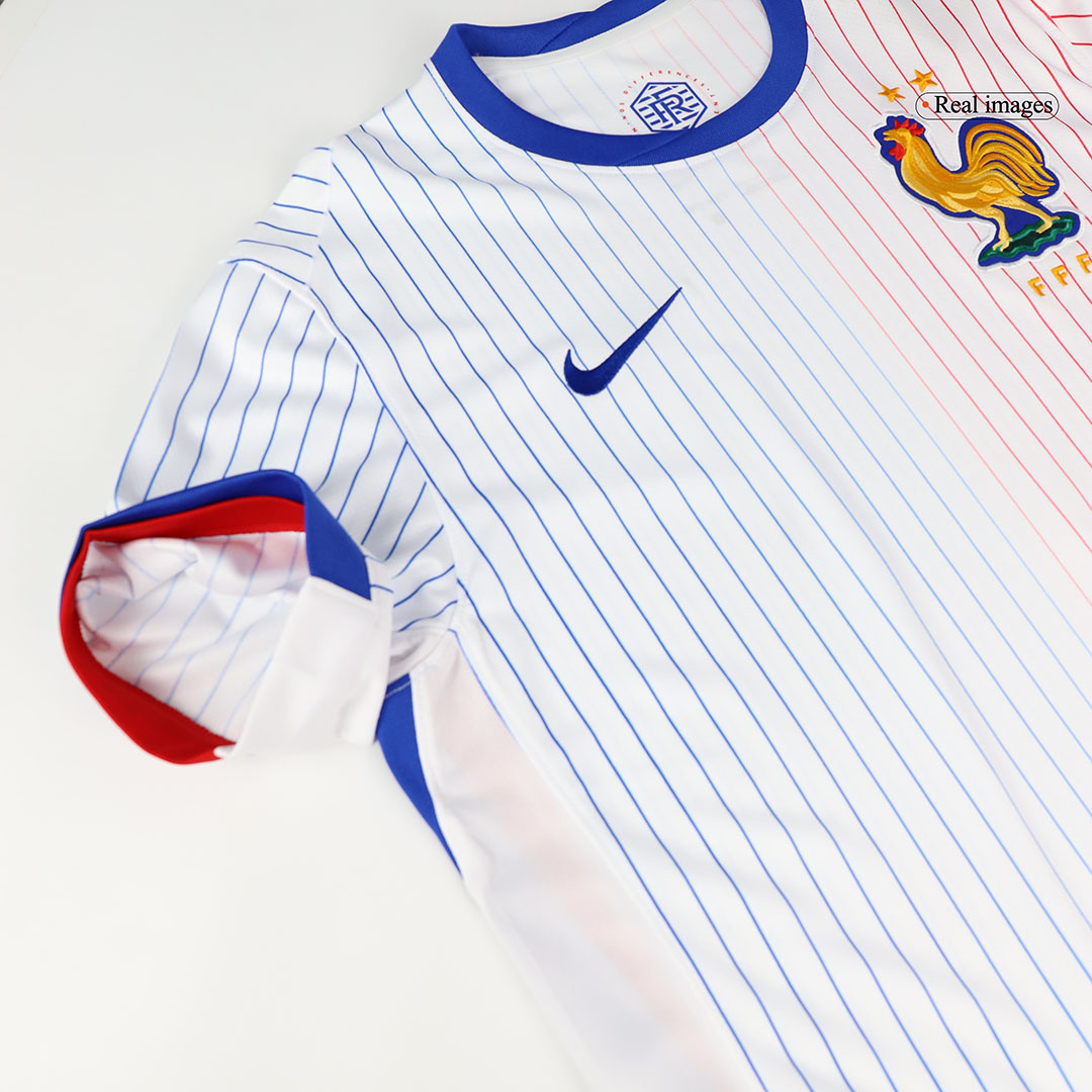 NKUNKU #18 France Euro Away Soccer Jersey 2024 White
