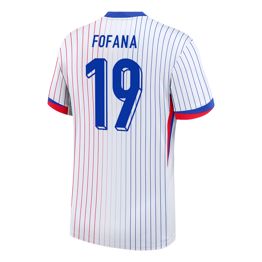 FOFANA #19 France Euro Away Soccer Jersey 2024 White