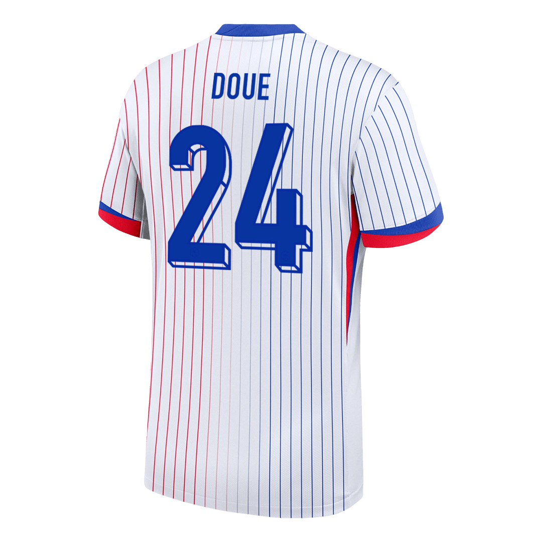 DOUE #24 France Euro Away Soccer Jersey 2024 White