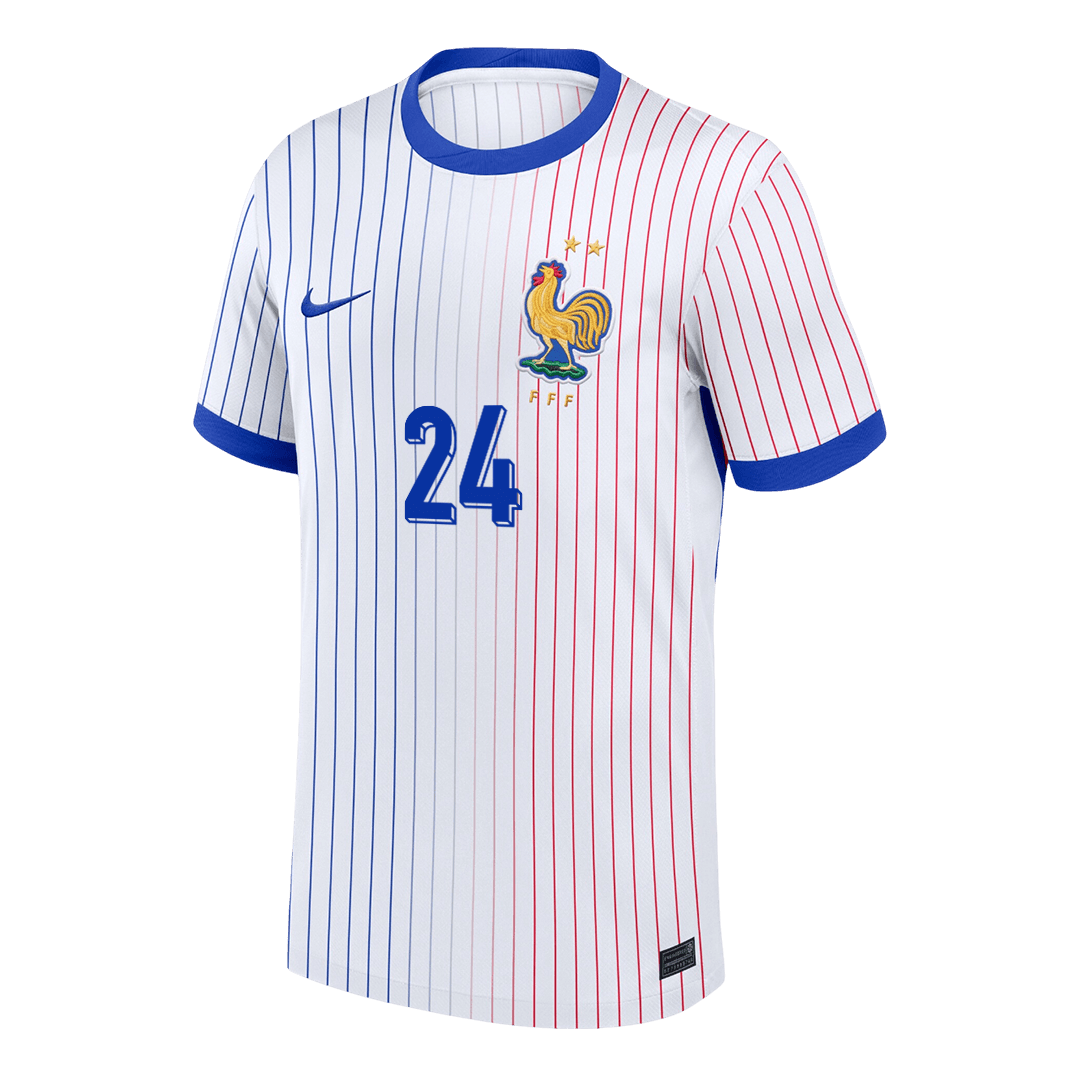 DOUE #24 France Euro Away Soccer Jersey 2024 White