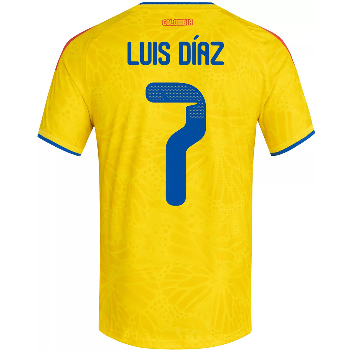 Player Version Colombia Home Soccer Jersey World Cup 2026 Yellow