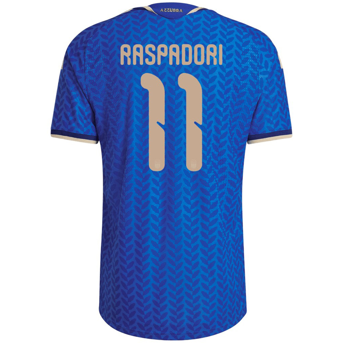RASPADORI #11 Player Version Italy Home Soccer Jersey World Cup 2026 Blue