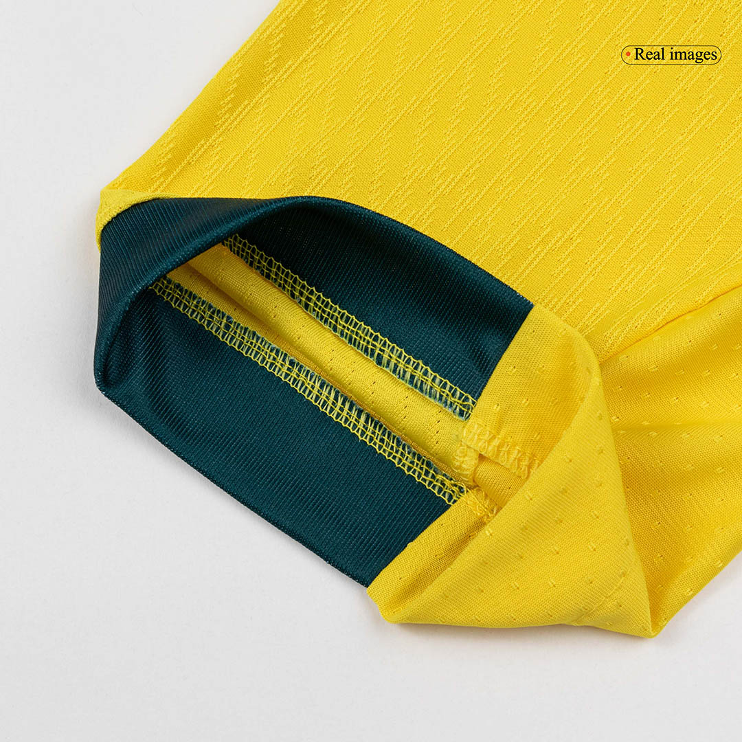 Player Version Brazil Home Soccer Jersey World Cup 2026 Yellow