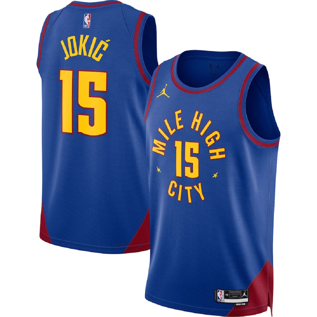 Jokić #15 Denver Nuggets Swingman Blue NBA Jersey - Statement Edition