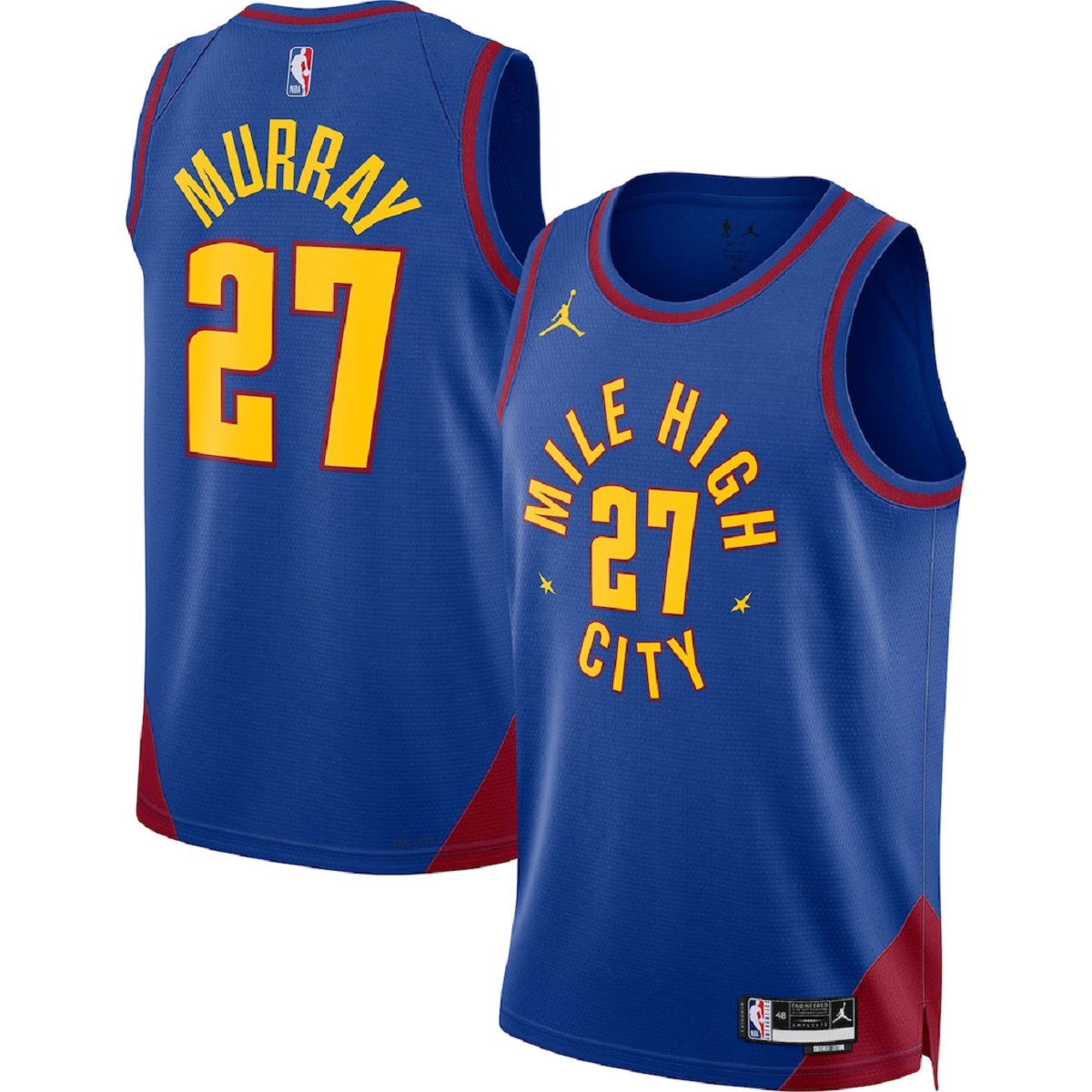 Murray #27 Denver Nuggets Swingman Blue NBA Jersey - Statement Edition