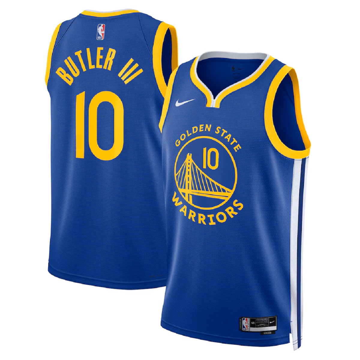 Butler#10 Golden State Warriors Swingman Blue NBA Jersey - Icon Edition