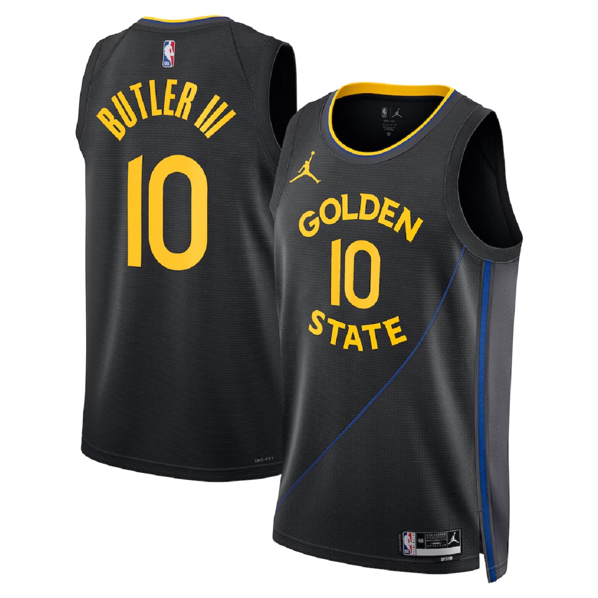 Butler#10 Golden State Warriors Swingman Black NBA Jersey - Statement Edition
