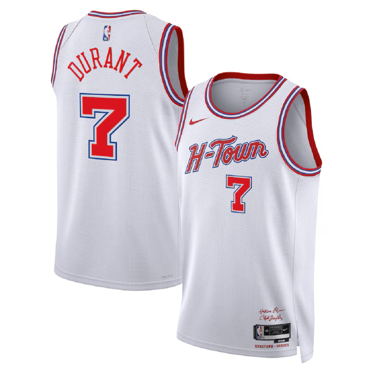 Durant#7 Houston Rockets Swingman White 25/26 NBA Jersey - City Edition