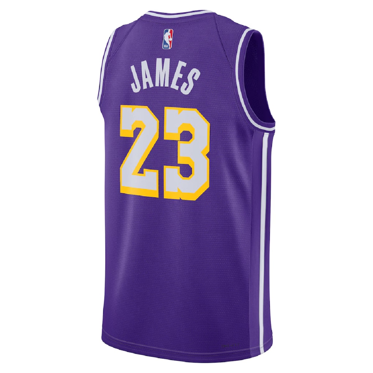 James#23 Los Angeles Lakers Swingman Purple NBA Jersey - Statement Edition