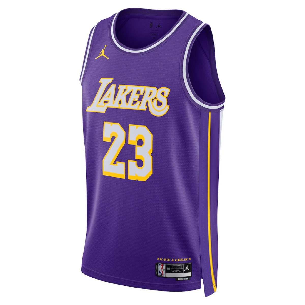 James#23 Los Angeles Lakers Swingman Purple NBA Jersey - Statement Edition
