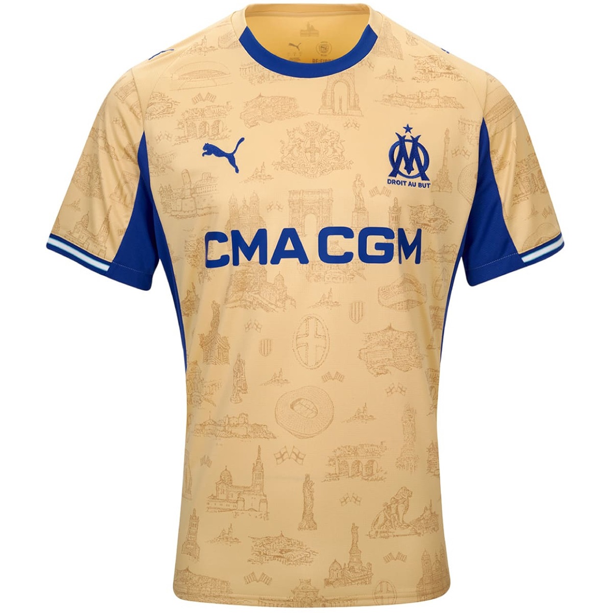 Marseille Fourth Soccer Jersey 25/26 Yellow