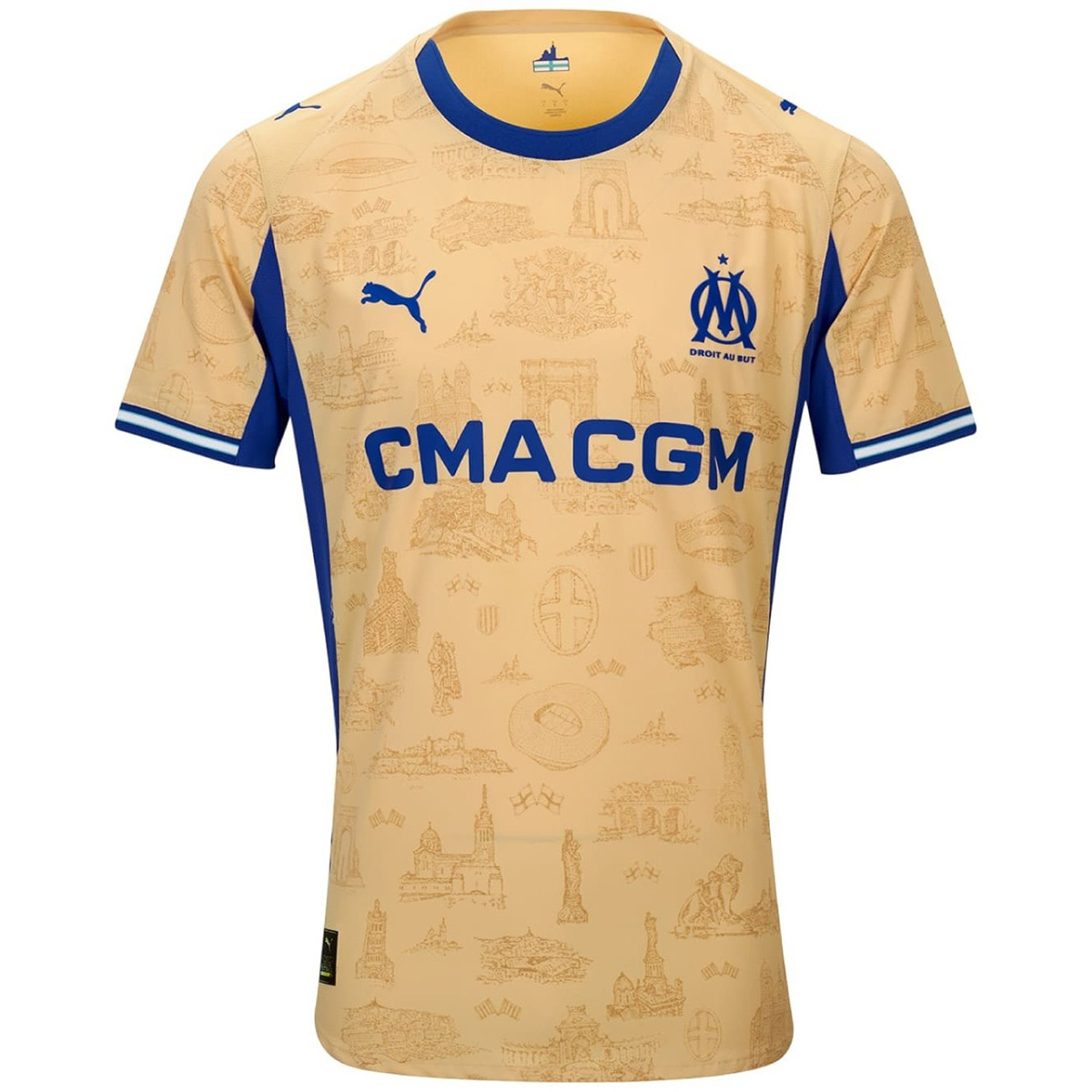 Player Version Marseille Fourth Soccer Jersey 25/26 Yellow