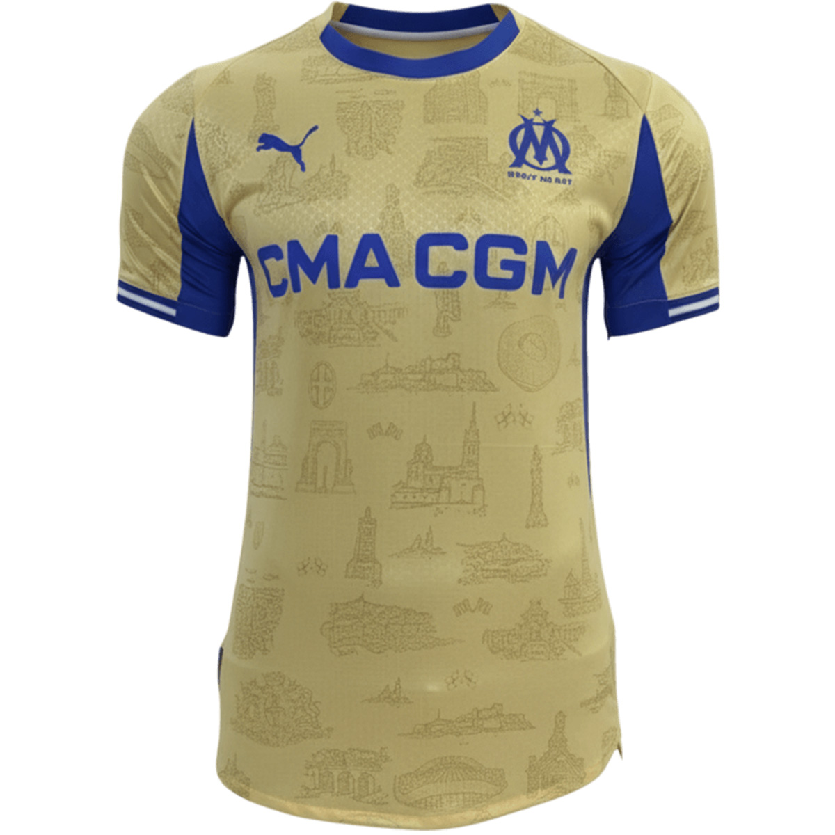 Player Version Marseille Fourth Soccer Jersey 25/26 Yellow
