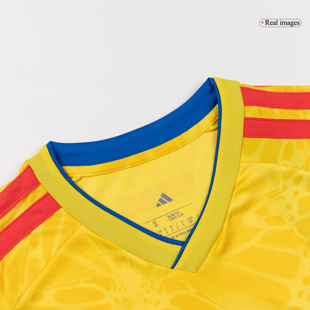 Colombia Home Soccer Jersey Kit(Jersey+Shorts) World Cup 2026 Yellow