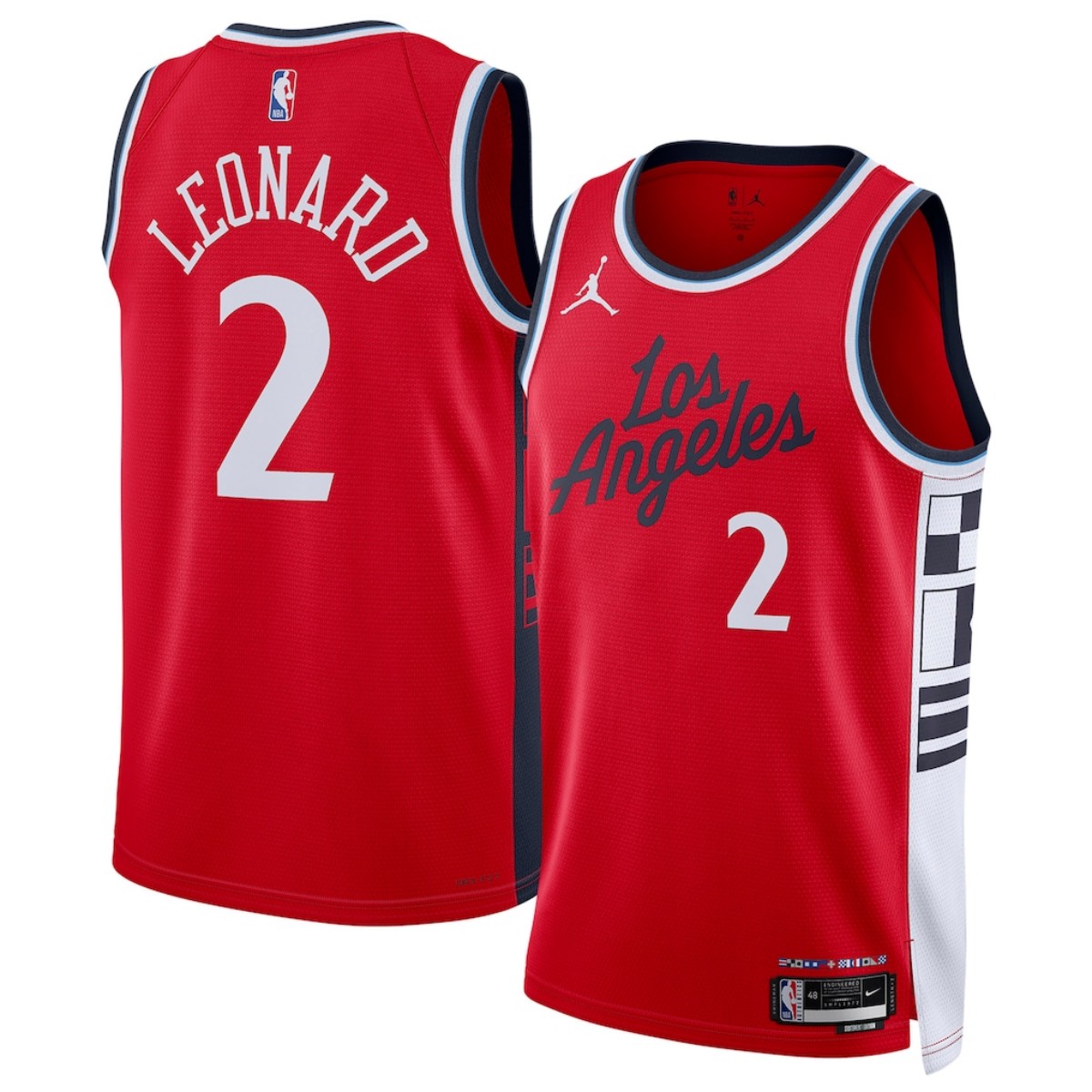 Men's Los Angeles Clippers Kawhi Leonard #2 Navy Swingman Jersey 2024/25 - Icon Edition