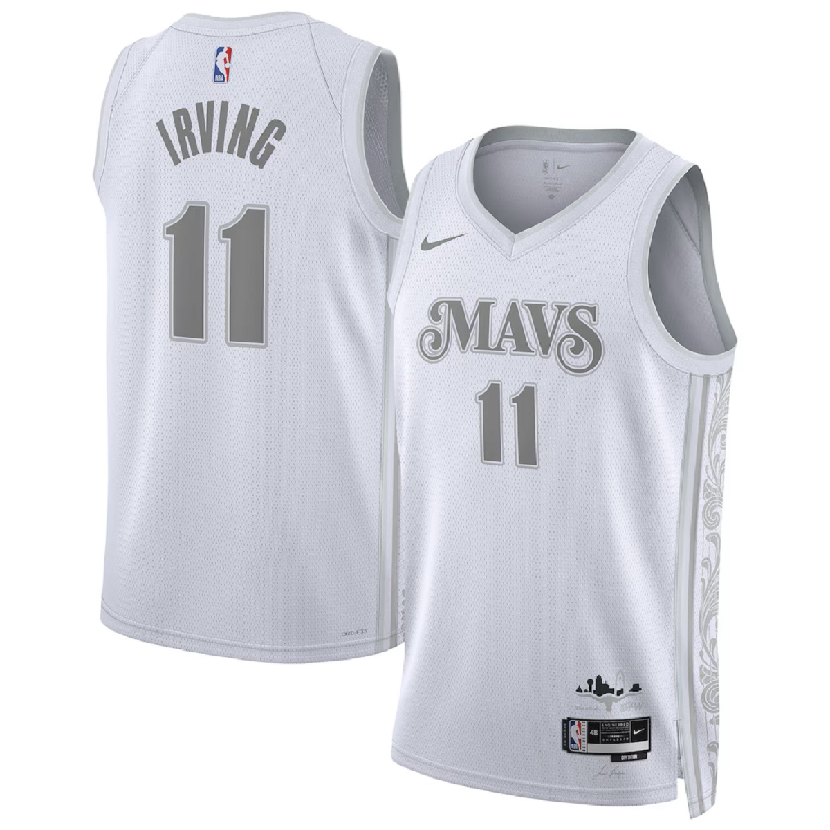 Men's Dallas Mavericks Kyrie Irving Nike White 2024/25 Swingman Player Jersey - City Edition