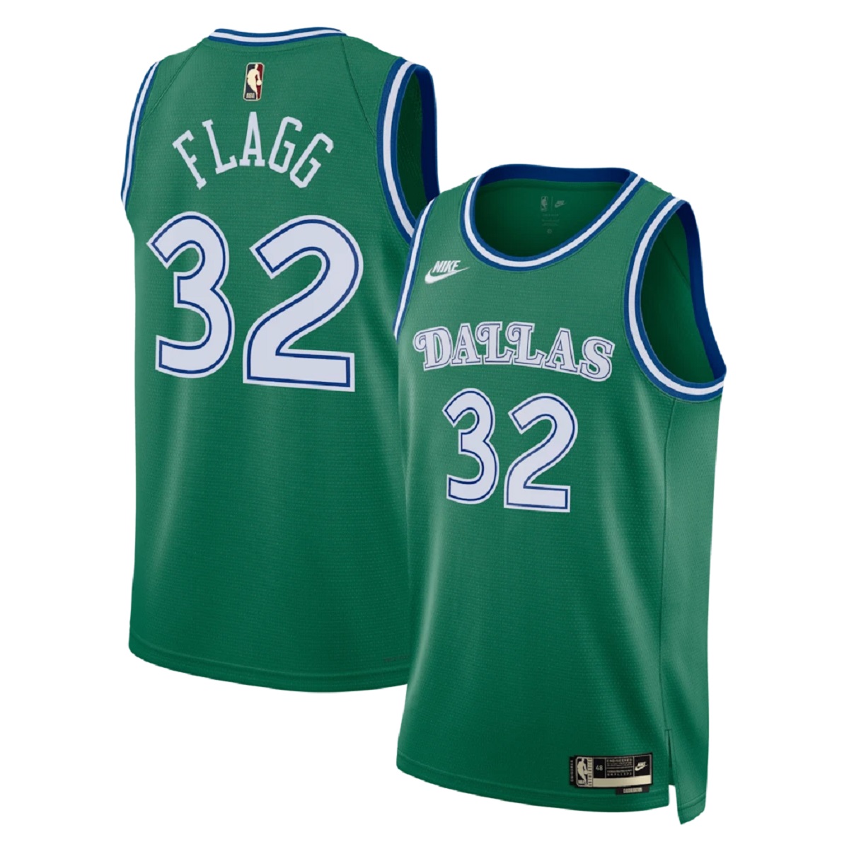Men's Dallas Mavericks Cooper Flagg Nike Green Swingman Jersey - Classic Edition