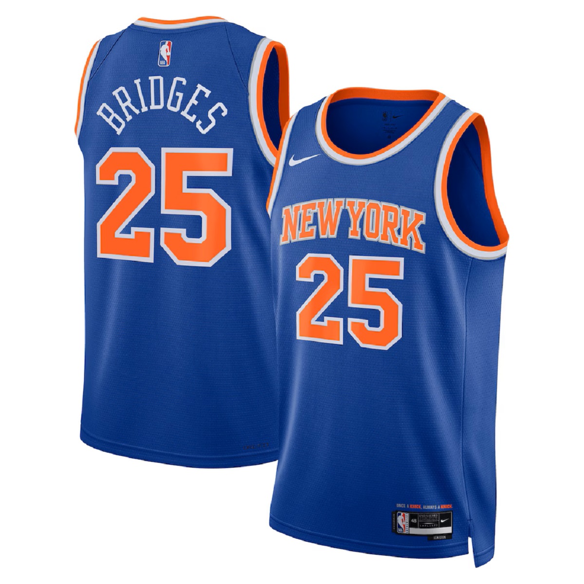 Men's New York Knicks Karl-Anthony Towns Nike Blue Swingman Jersey - Icon Edition
