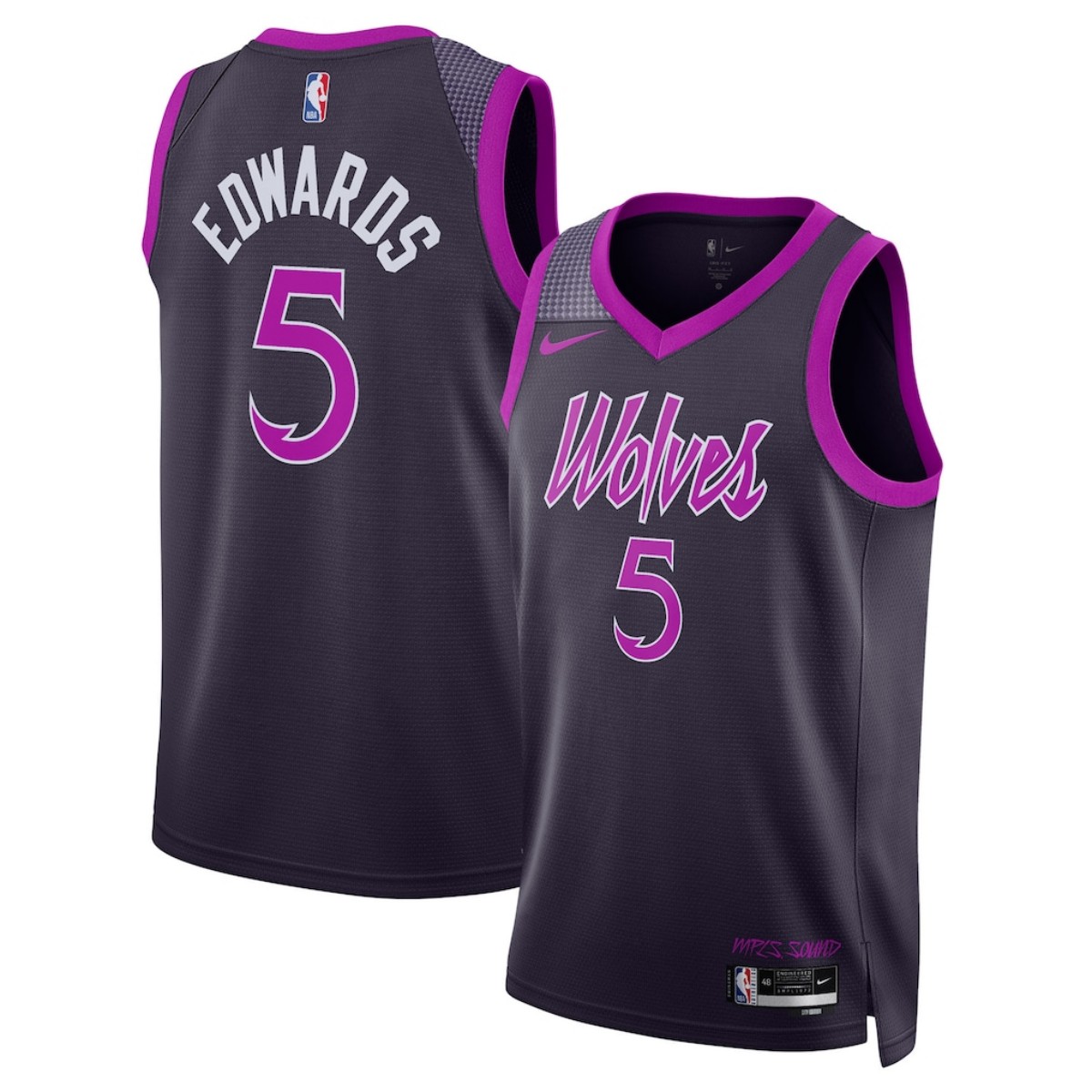 Men's Minnesota Timberwolves Anthony Edwards Nike Navy Swingman Jersey - Icon Edition