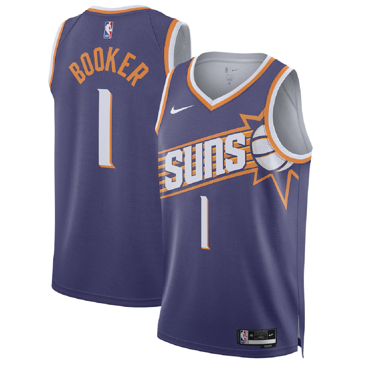 Men's Phoenix Suns Devin Booker Nike Purple Swingman Jersey - Icon Edition