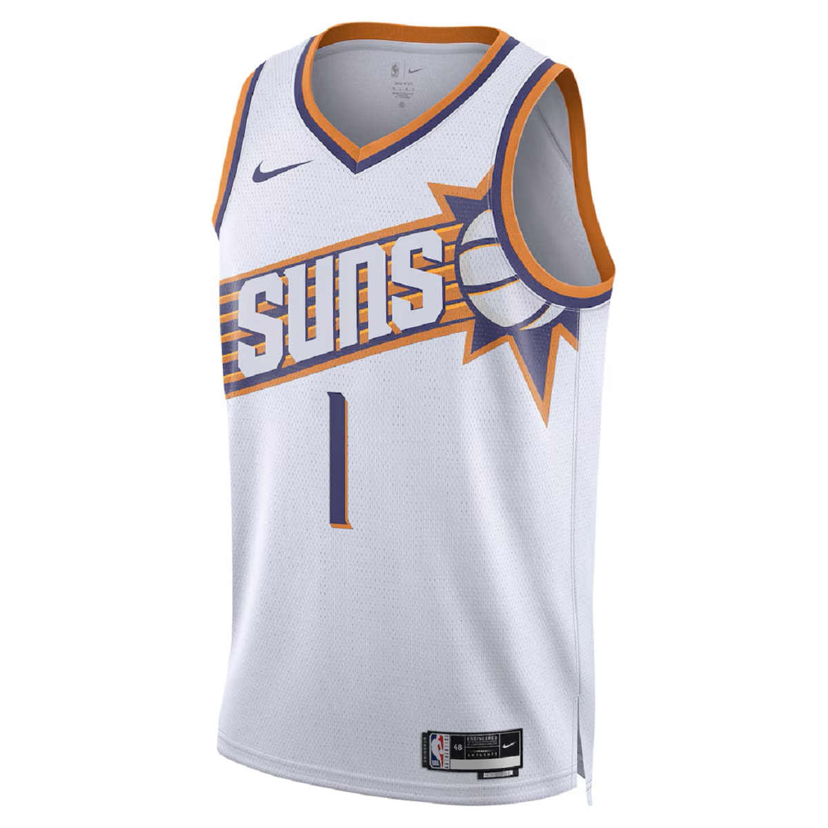 Men's Phoenix Suns Devin Booker Nike White Swingman Jersey - Association Edition