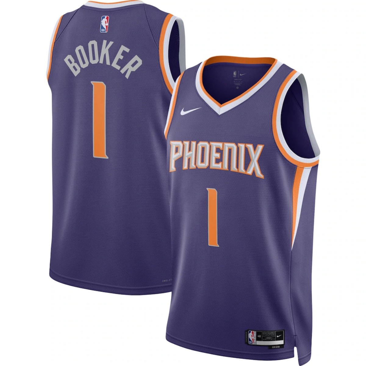 Men's Phoenix Suns Devin Booker Nike Purple Swingman Jersey - Icon Edition
