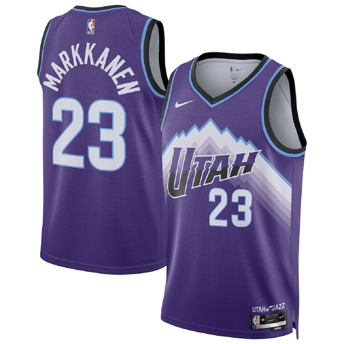 Men's Utah Jazz Lauri Markkanen Nike Purple Swingman Jersey - Icon Edition