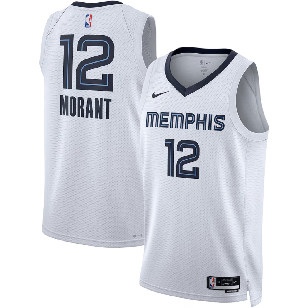 Men's Memphis Grizzlies Ja Morant Nike White Swingman Jersey - Association Edition
