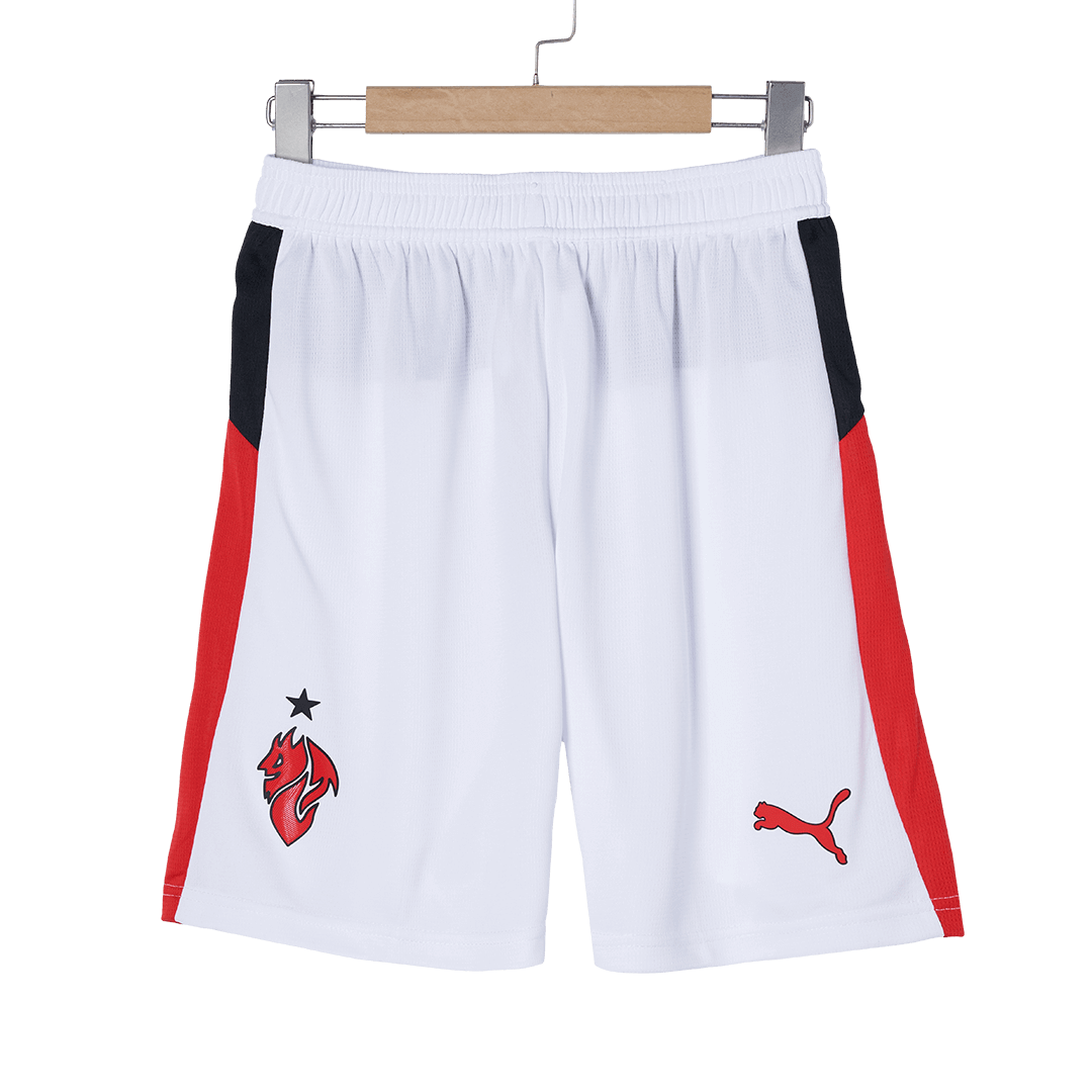 AC Milan Away Soccer Jersey Kit(Jersey+Shorts+Socks) 2025/26 White